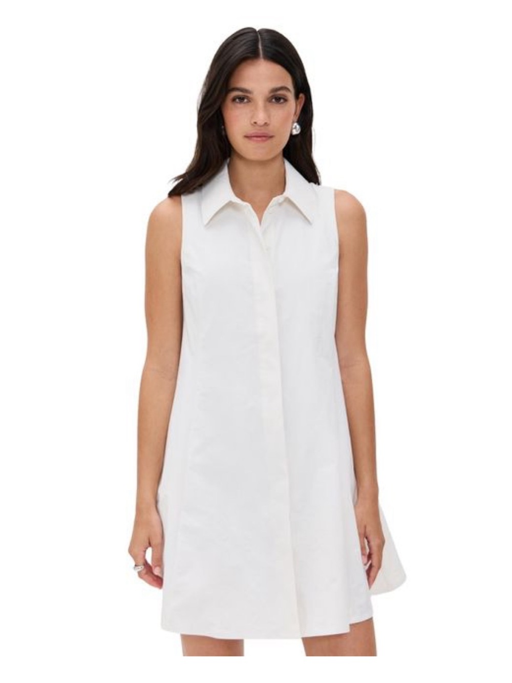 Rhône White Collared Button-Down dress
